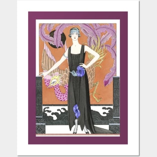 Vintage Art Nouveau 1920s Fashion Art Posters and Art